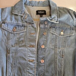Buffalo Light Wash Blue Denim Jacket Size Small